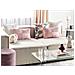 Set Di 2 Cuscini Millet Velluto A Coste 47 X 27 Cm Tinta Unita Rosa - Foto miniatura 1