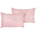 Set Di 2 Cuscini Millet Velluto A Coste 47 X 27 Cm Tinta Unita Rosa - Foto miniatura 7