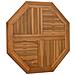 Piano Per Tavolo 80x80x2,5 Cm Ottagonale Legno Massello Di Teak - Foto miniatura 3