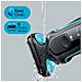 Rasoio Series 5 51-M4500cs Wet & Dry Autonomia 50 min Colore Nero Blu - Foto miniatura 3
