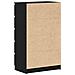 Cassettiera Rovere Nero 60x36x103 cm in Legno Multistrato - Foto miniatura 5