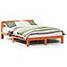 Letto Senza Materasso Marrone Cera 140x190 Cm In Legno Di Pino - Foto miniatura 2
