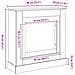 Cornice per Camino Grigio Sonoma 90x30x90 cm in Truciolato - Foto miniatura 9