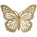 Decorazione In Metallo 3d Farfalla 16 - Oro - Metallo - 35x2x29 Cm - Foto miniatura 4