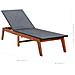 Lusso Casadino -  Sdraio Con Cuscino In Polyrattan E Legno Massello Di Acacia - Foto miniatura 7