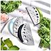 Taglia Erbe 2 In 1 Gadget Da Cucina In Acciaio Inossidabile Black - Foto miniatura 2