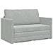 Divano Letto a Terra 2-in-1 Grigio Chiaro 124x204x61 cm Velvet - Foto miniatura 1
