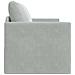 Divano Letto a Terra 2-in-1 Grigio Chiaro 124x204x61 cm Velvet - Foto miniatura 7