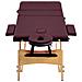 Lusso Casadino -  Lettino Da Massaggio Pieghevole A 3 Sezioni In Legno Viola Vino - Foto miniatura 4