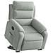 Poltrona Alzapersona Reclinante Elettrica Grigio Chiaro Velluto - Foto miniatura 3