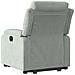 Poltrona Alzapersona Reclinante Elettrica Grigio Chiaro Velluto - Foto miniatura 5