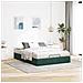 Struttura Letto Pouf senza Materasso 140x190 cm in Velluto - Foto miniatura 3