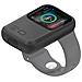 Custodia Batteria Induzione Per Apple Watch 44mm E 45mm Silicone Autonomia 15h, Nero - Foto miniatura 1
