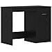 Scrivania Rovere nero 140 x 50 x 76 cm Legno multistrato - Foto miniatura 6