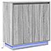 Credenza Grigio Sonoma 71 x 34.5 x 75 cm Legno multistrato - Foto miniatura 1