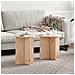 Tavolino da salotto 2 pcs Naturale 41.5 x 41.5 x 41 cm - Foto miniatura 2