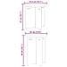 Tavolino da salotto 2 pcs Naturale 41.5 x 41.5 x 41 cm - Foto miniatura 9