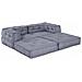 Cuscino 2 pcs Grigio 70 x 70 x 54 cm Poliestere - Foto miniatura 2