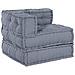 Cuscino 2 pcs Grigio 70 x 70 x 54 cm Poliestere - Foto miniatura 3