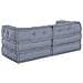 Cuscino 2 pcs Grigio 70 x 70 x 54 cm Poliestere - Foto miniatura 7