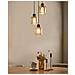 Lampadario A 3 Luci Kitare Vetro Beige - Foto miniatura 1
