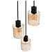 Lampadario A 3 Luci Kitare Vetro Beige - Foto miniatura 4