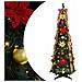 Albero di Natale artificiale con 100 LED Verde 150 cm PVC - Foto miniatura 1