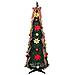 Albero di Natale artificiale con 100 LED Verde 150 cm PVC - Foto miniatura 4