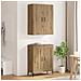 Credenza Rovere artigianale 69,5 x 34 x 180 cm - Foto miniatura 4