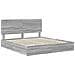 Letto con Contenitore con testiera Grigio Sonoma 180 x 200 cm - Foto miniatura 4