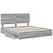 Letto con Contenitore con testiera Grigio Sonoma 180 x 200 cm - Foto miniatura 5