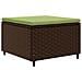 Set Divani da Giardino 5 pz con Cuscini Marrone in Polyrattan - Foto miniatura 4