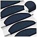 Tappetini per scale autoadesivi 20 pz 65x21x4 cm blu navy semicircolari grandi - Foto miniatura 5