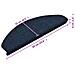 Tappetini per scale autoadesivi 20 pz 65x21x4 cm blu navy semicircolari grandi - Foto miniatura 8