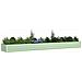 Fioriera Verde Pastello 195 x 100 x 45 cm Acciaio zincato - Foto miniatura 3