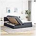 Letto con Contenitore con materasso Grigio scuro 90 x 200 cm - Foto miniatura 4