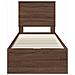 Struttura del letto con cassetto Rovere Marrone 75 x 190 cm - Foto miniatura 8