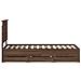 Struttura del letto con cassetto Rovere Marrone 75 x 190 cm - Foto miniatura 9