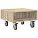 Tavolino con Ruote Rovere Sonoma 50,5 x 50 x 30 cm - Foto miniatura 1