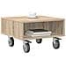 Tavolino con Ruote Rovere Sonoma 50,5 x 50 x 30 cm - Foto miniatura 3
