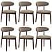 Set Di 6 Sedie Da Sala Da Pranzo, Resistenti Ed Eleganti, In Stile Scandinavo Minimalista, Ideali Per Sala Da Pranzo E Cucina, Cammello - Foto miniatura 1