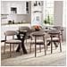 Set Di 6 Sedie Da Sala Da Pranzo, Resistenti Ed Eleganti, In Stile Scandinavo Minimalista, Ideali Per Sala Da Pranzo E Cucina, Cammello - Foto miniatura 8