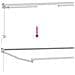 Tenda retrattile manuale con LED Arancione e bianco 4,5 × 3 m - Foto miniatura 9