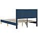 Struttura del letto con testiera Blu 160 x 200 cm Tessuto - Foto miniatura 6