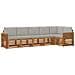 Set divani con cuscino 6 pcs Grigio Naturale e Chiaro - Foto miniatura 1