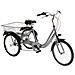 Bici A Tre Ruote Misura 20 Bicicletta Unisex Tr20 Con Cambio 6v Telaio In Alluminio Completa Di Accessori E Luci A Led - 42 Argento - Foto miniatura 1