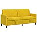 Divano con Storage Giallo 192 x 78 x 87 cm Poliestere - Foto miniatura 1