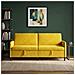 Divano con Storage Giallo 192 x 78 x 87 cm Poliestere - Foto miniatura 3