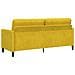 Divano con Storage Giallo 192 x 78 x 87 cm Poliestere - Foto miniatura 5