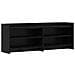 Mobile TV 135 x 33 x 47 cm Rovere Nero Legno ingegnerizzato - Foto miniatura 1